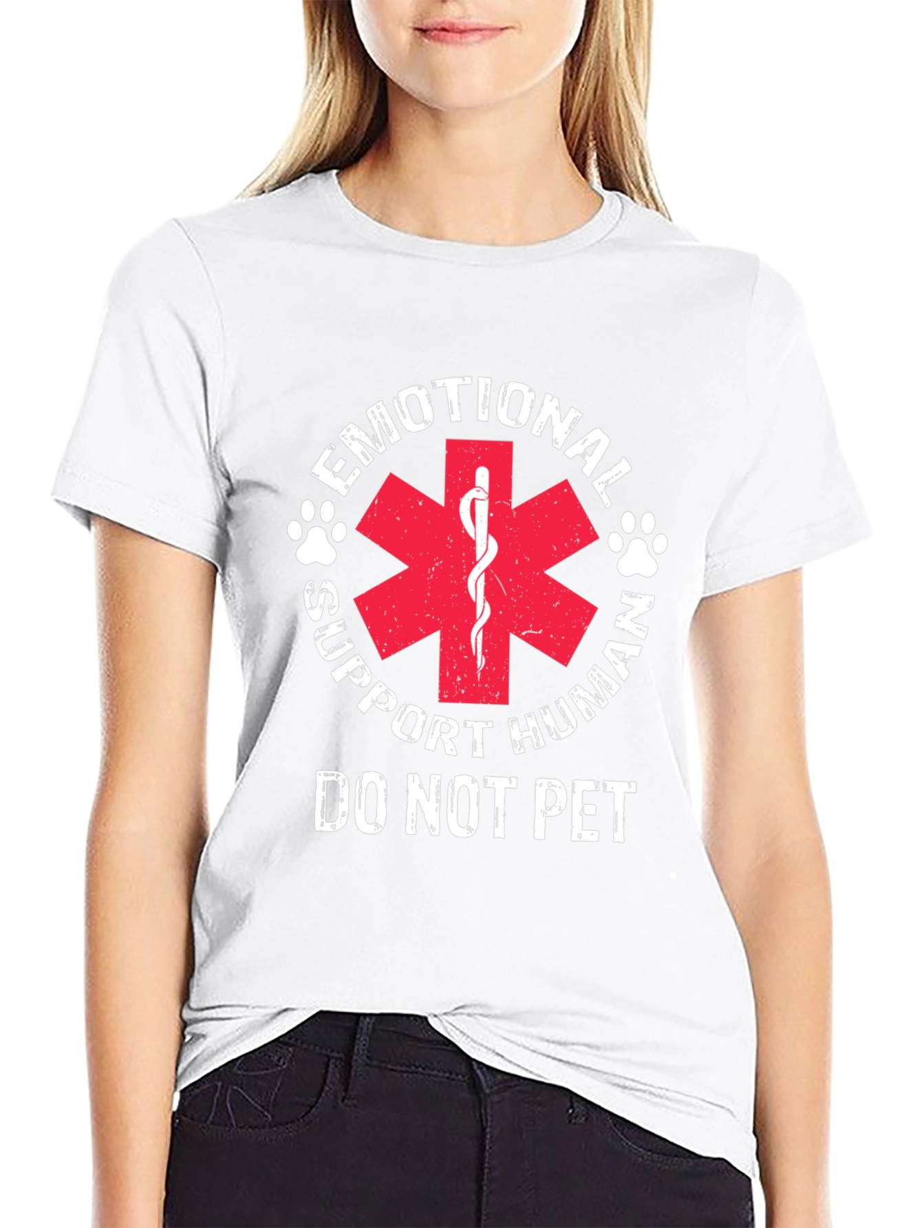 Emotional Support Human T-Shirt - Do Not Pet