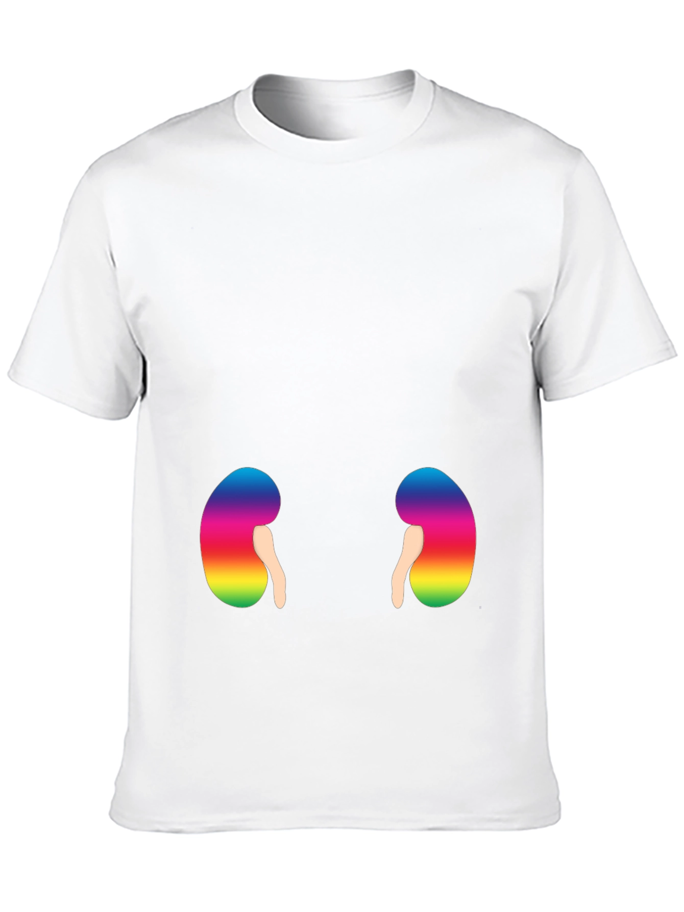 Rainbow Kidney Graphic T-Shirt - Black