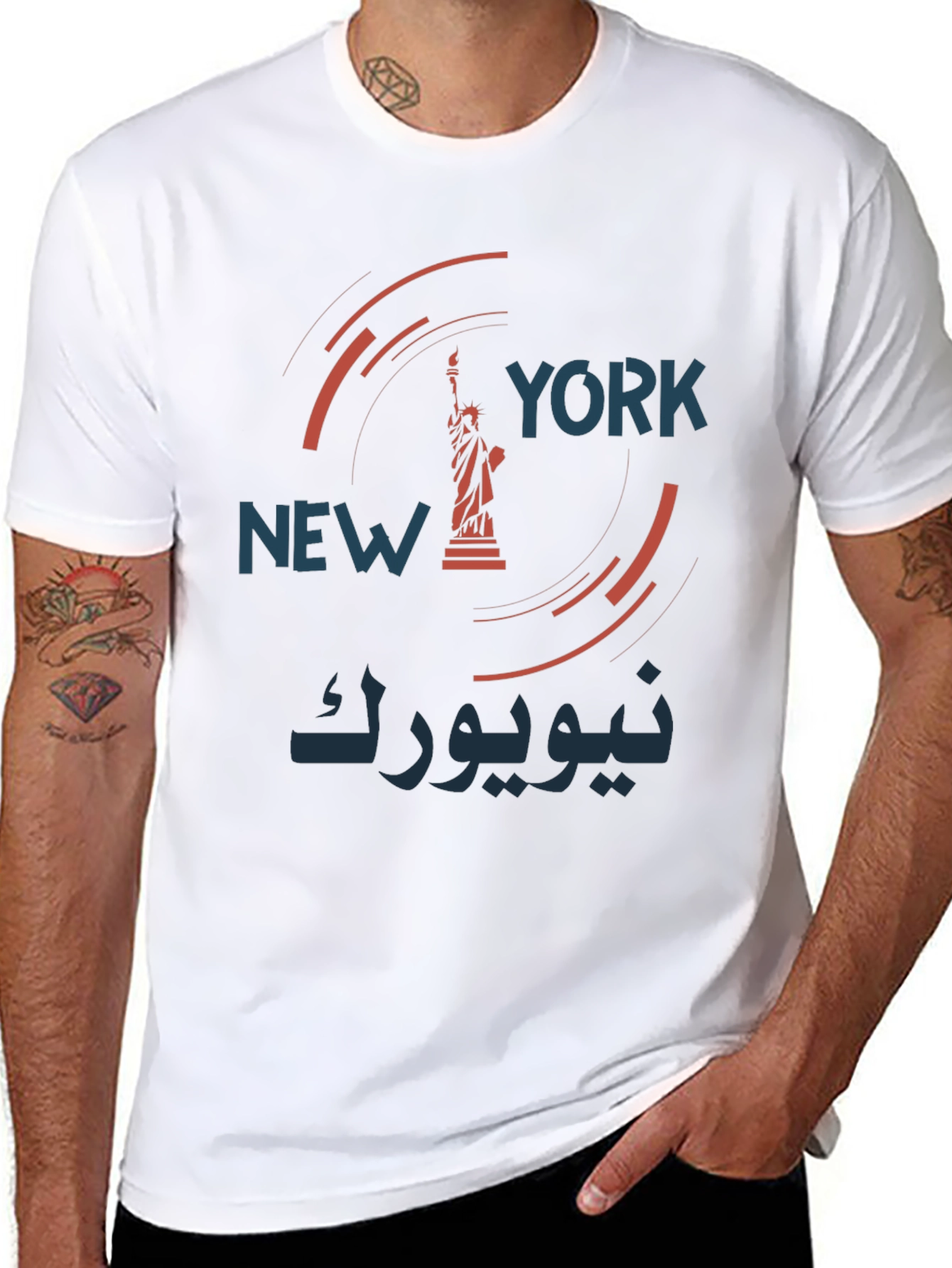 New York Statue of Liberty Graphic T-Shirt