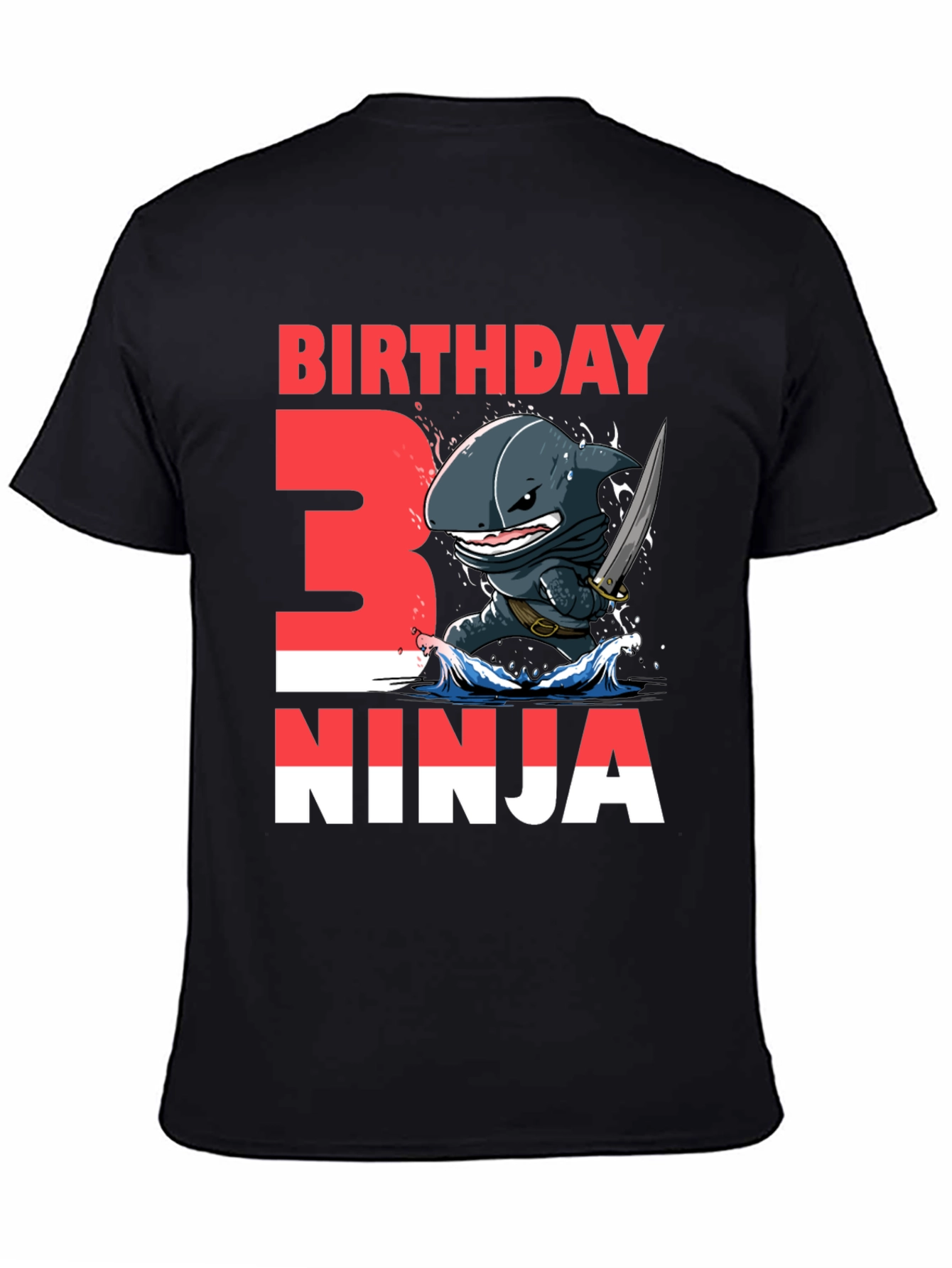 Birthday Ninja Shark Graphic Tee