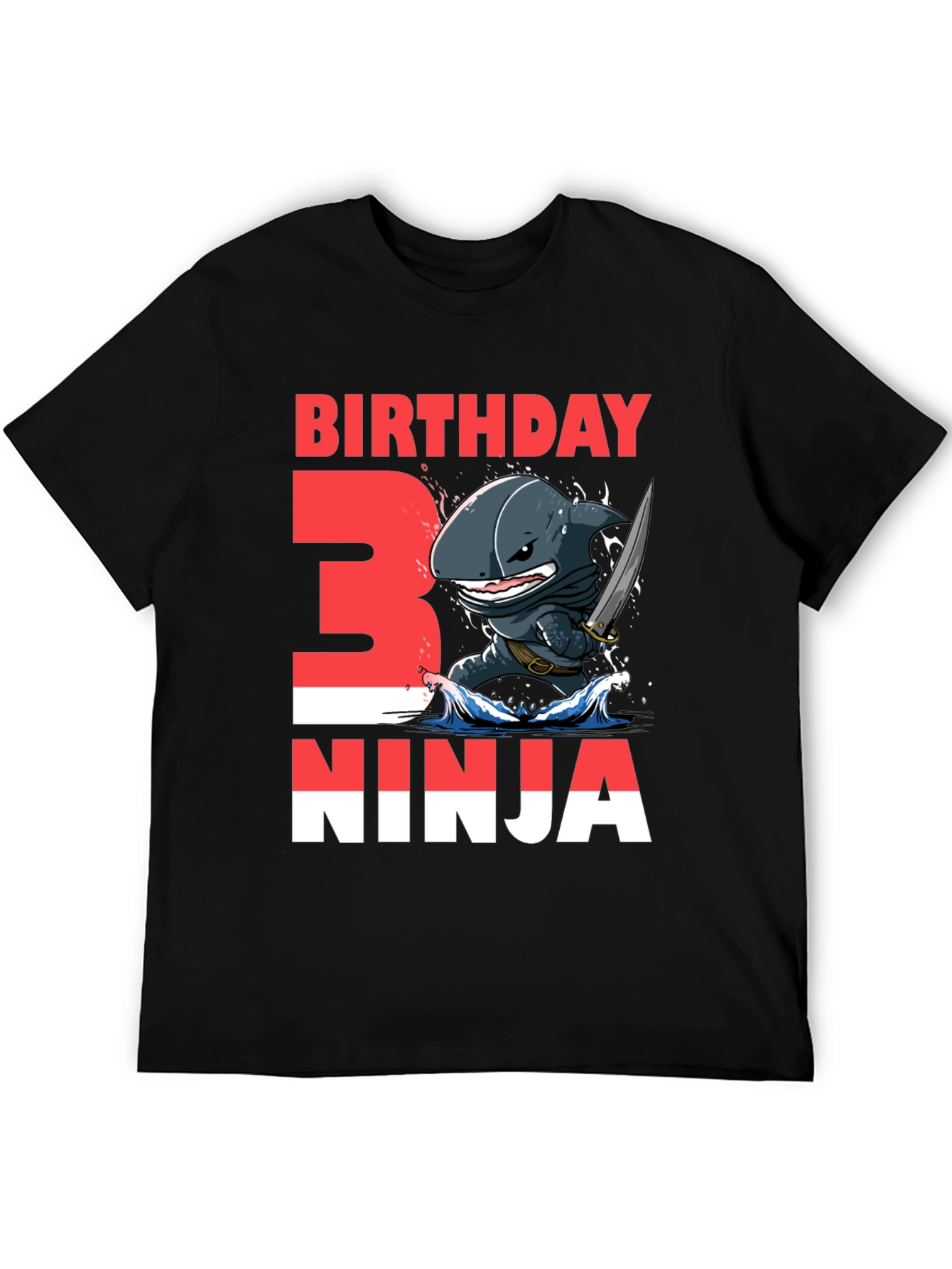 Birthday Ninja Shark Graphic Tee