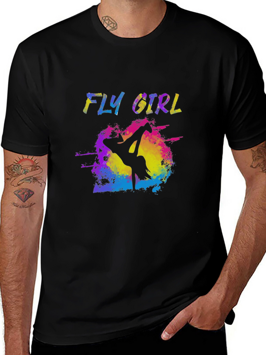 Fly Girl Tee - Colorful Graphic Print