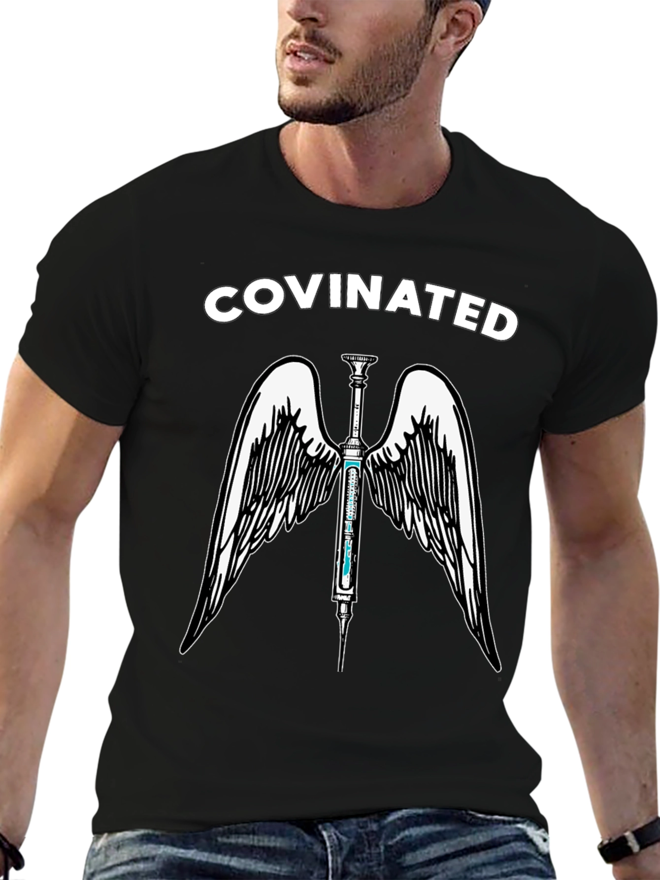 Covinated Angel Wings Graphic Tee