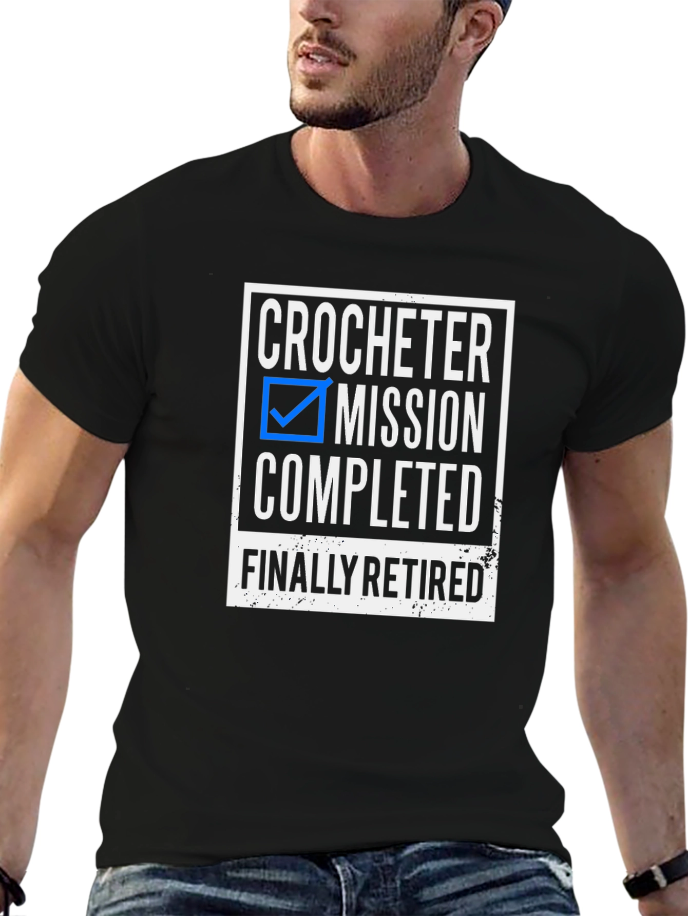 Crocheter Mission Completed Retired T-Shirt