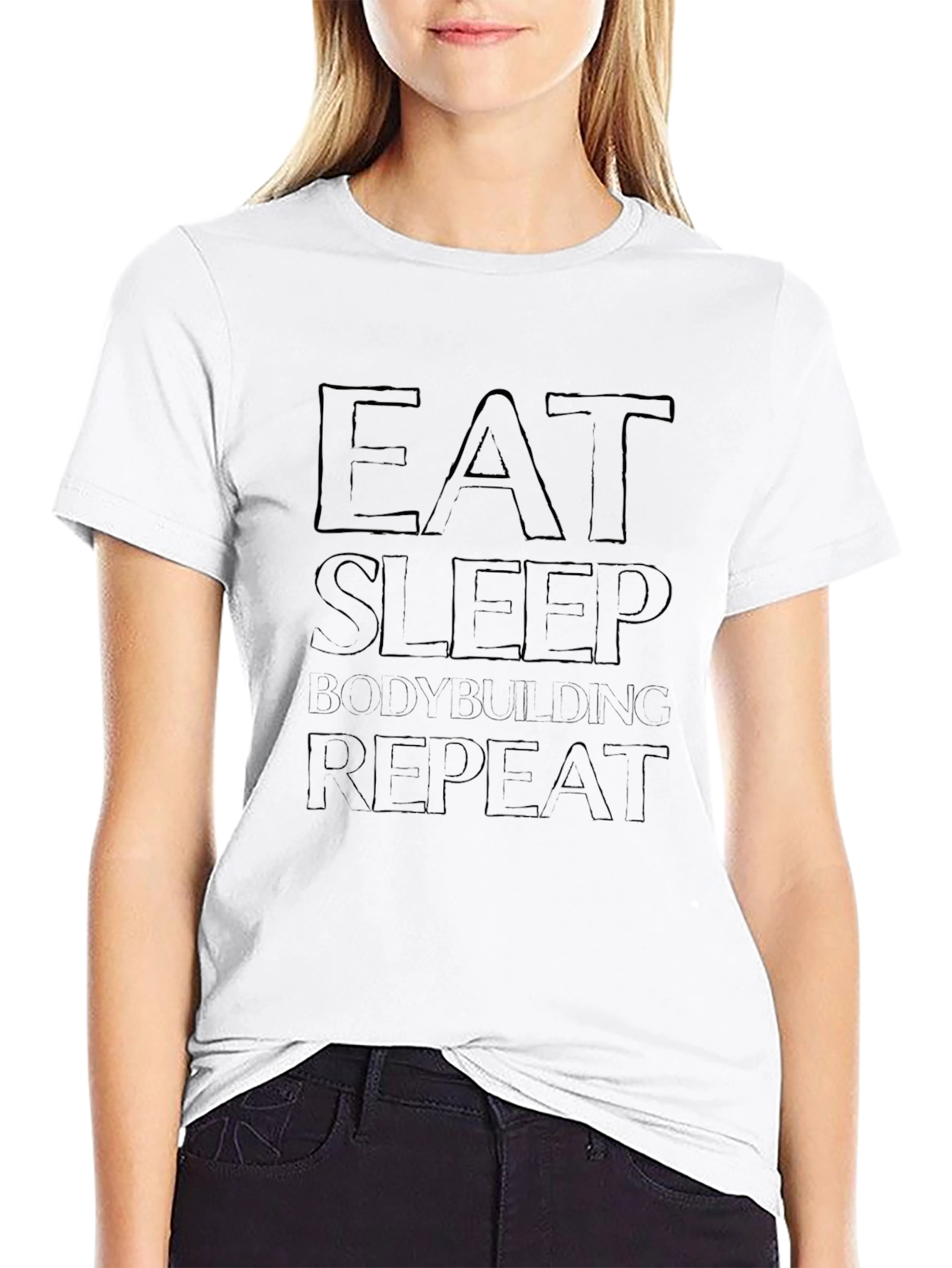 Eat Sleep Bodybuilding Repeat T-Shirt