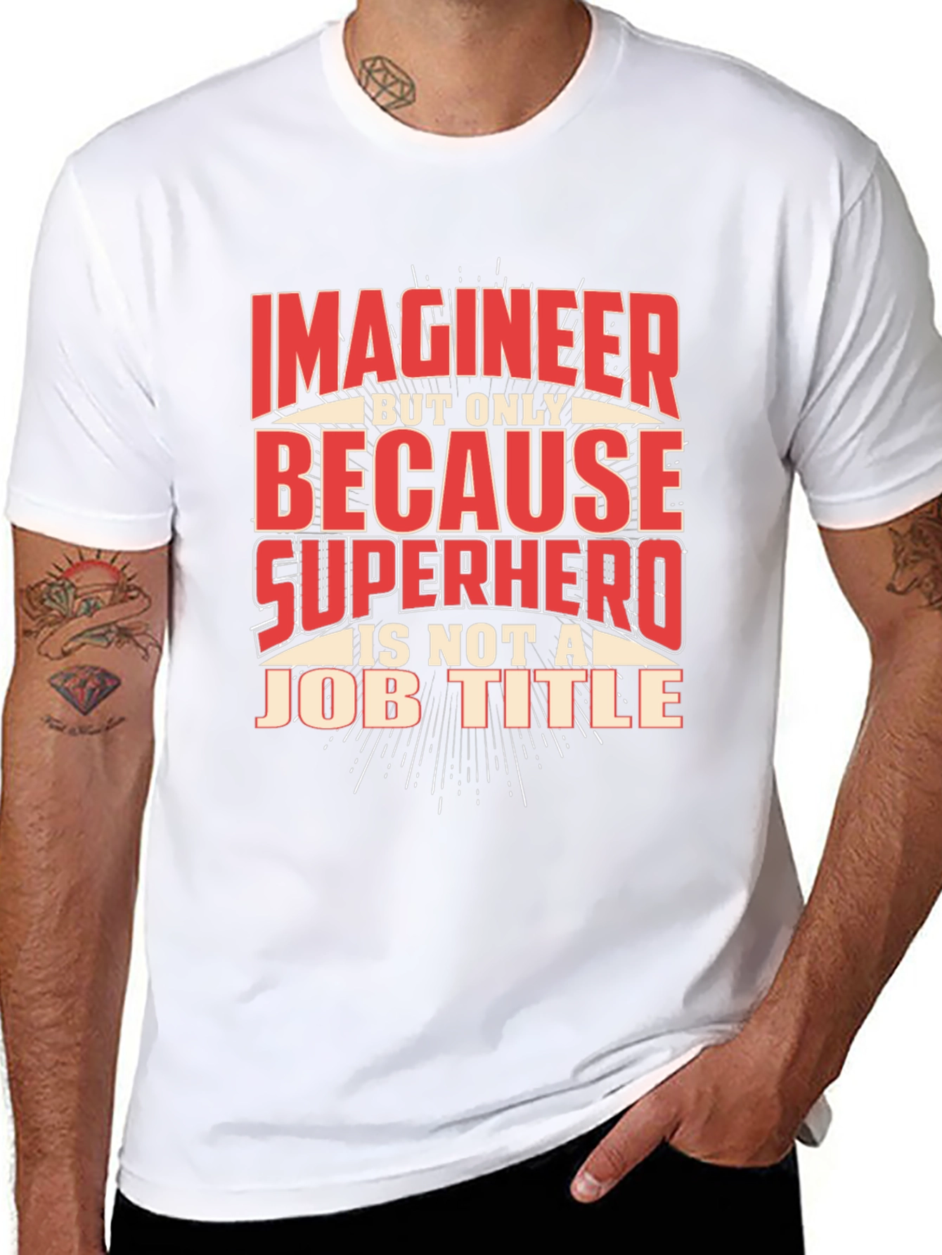 Imagineer Superhero Job Title T-Shirt