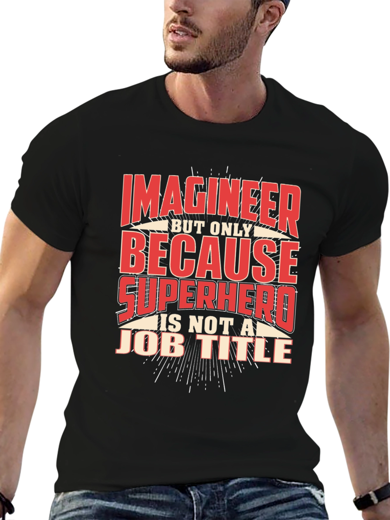 Imagineer Superhero Job Title T-Shirt