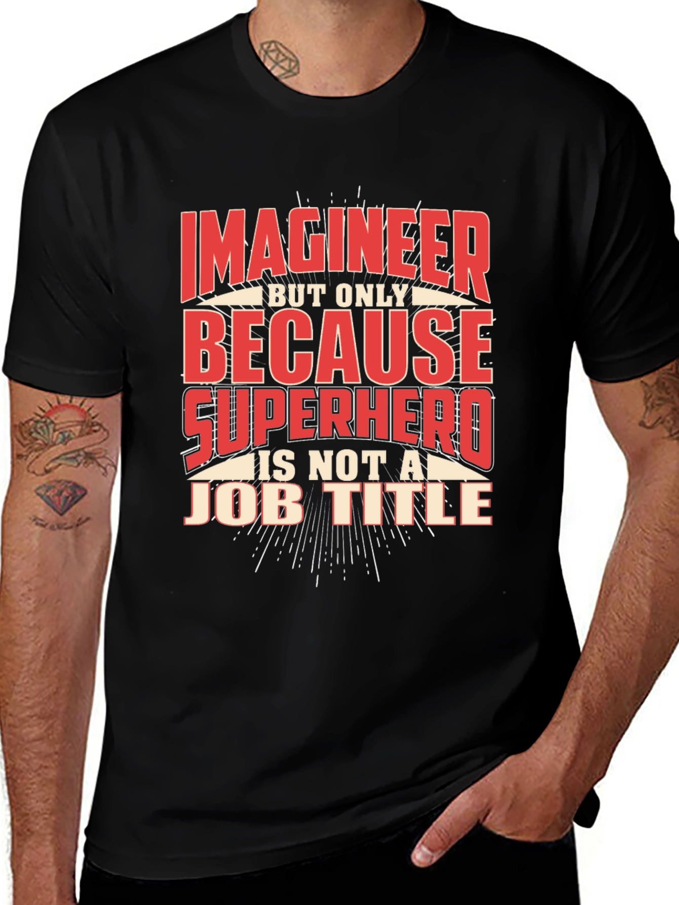 Imagineer Superhero Job Title T-Shirt