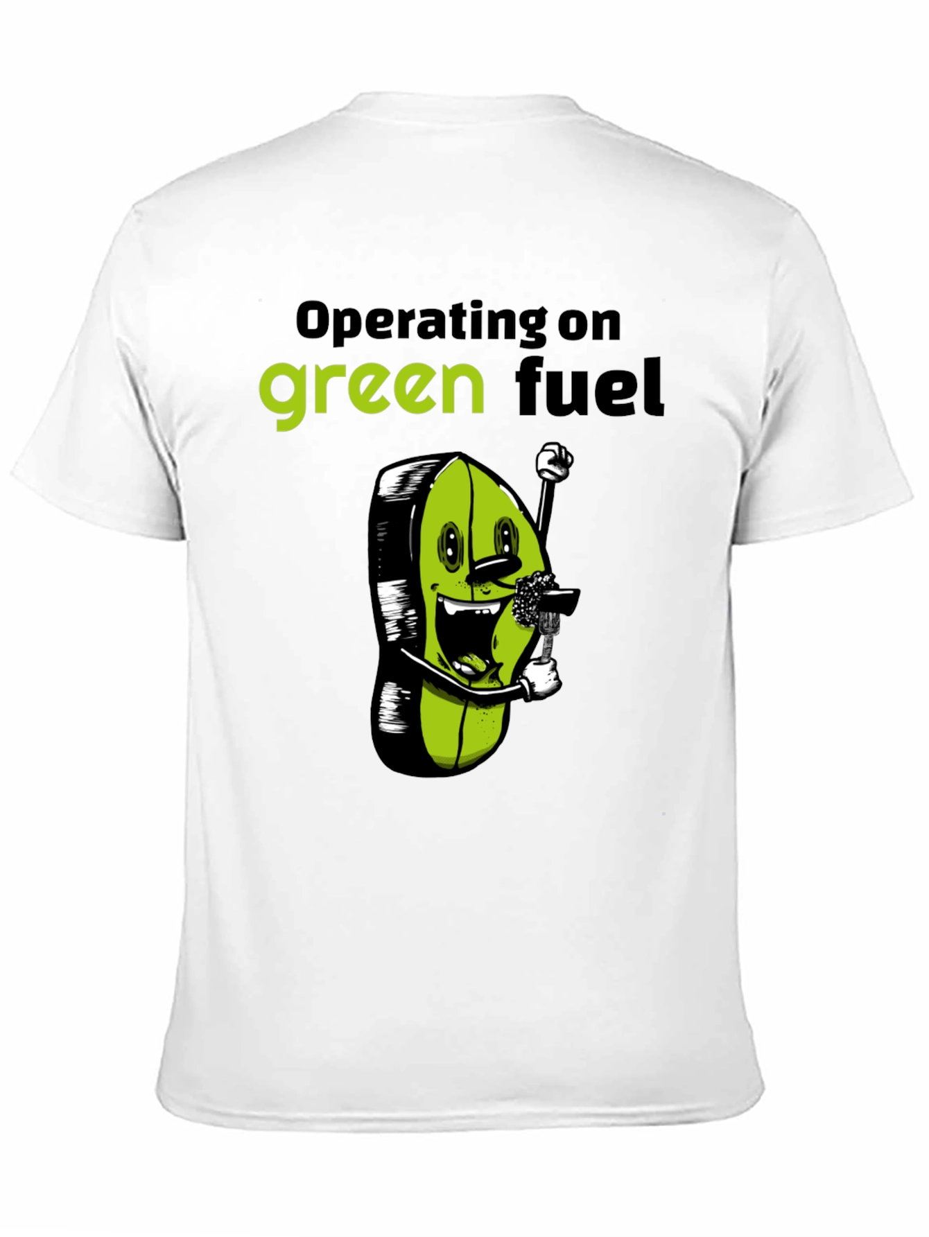 Green Fuel T-Shirt - Funny Vegan Tee