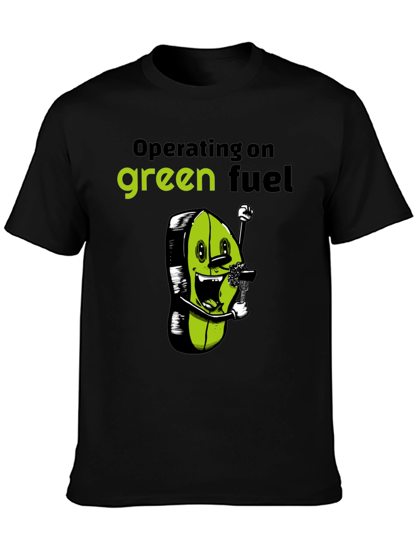 Green Fuel T-Shirt - Funny Vegan Tee