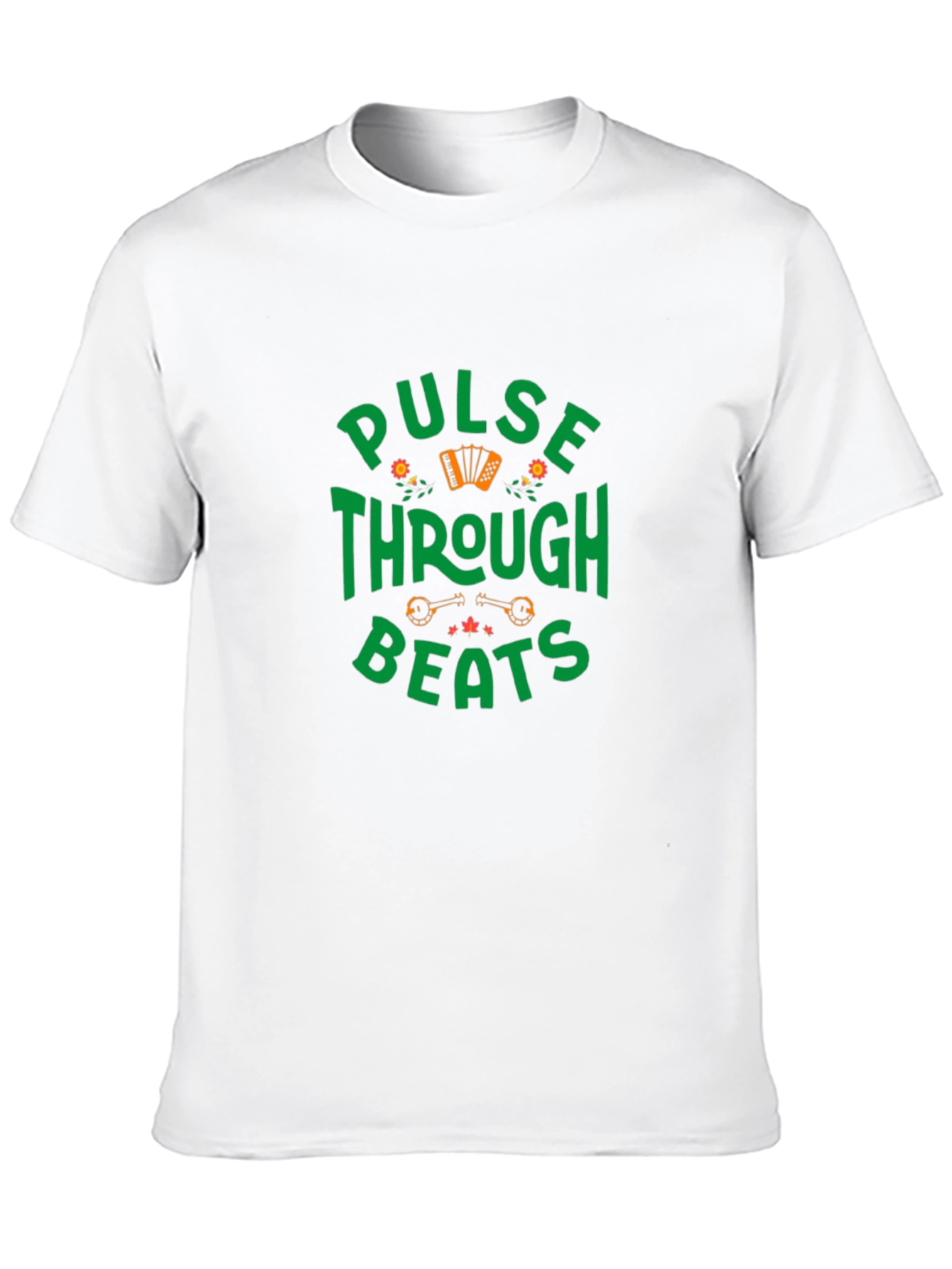 Pulse Through Beats Graphic T-Shirt - Black