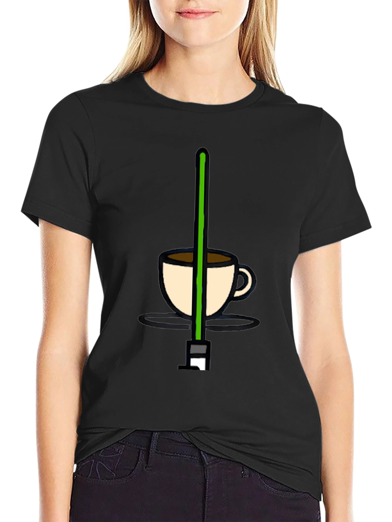 Coffee Saber T-Shirt - Geeky Novelty Tee