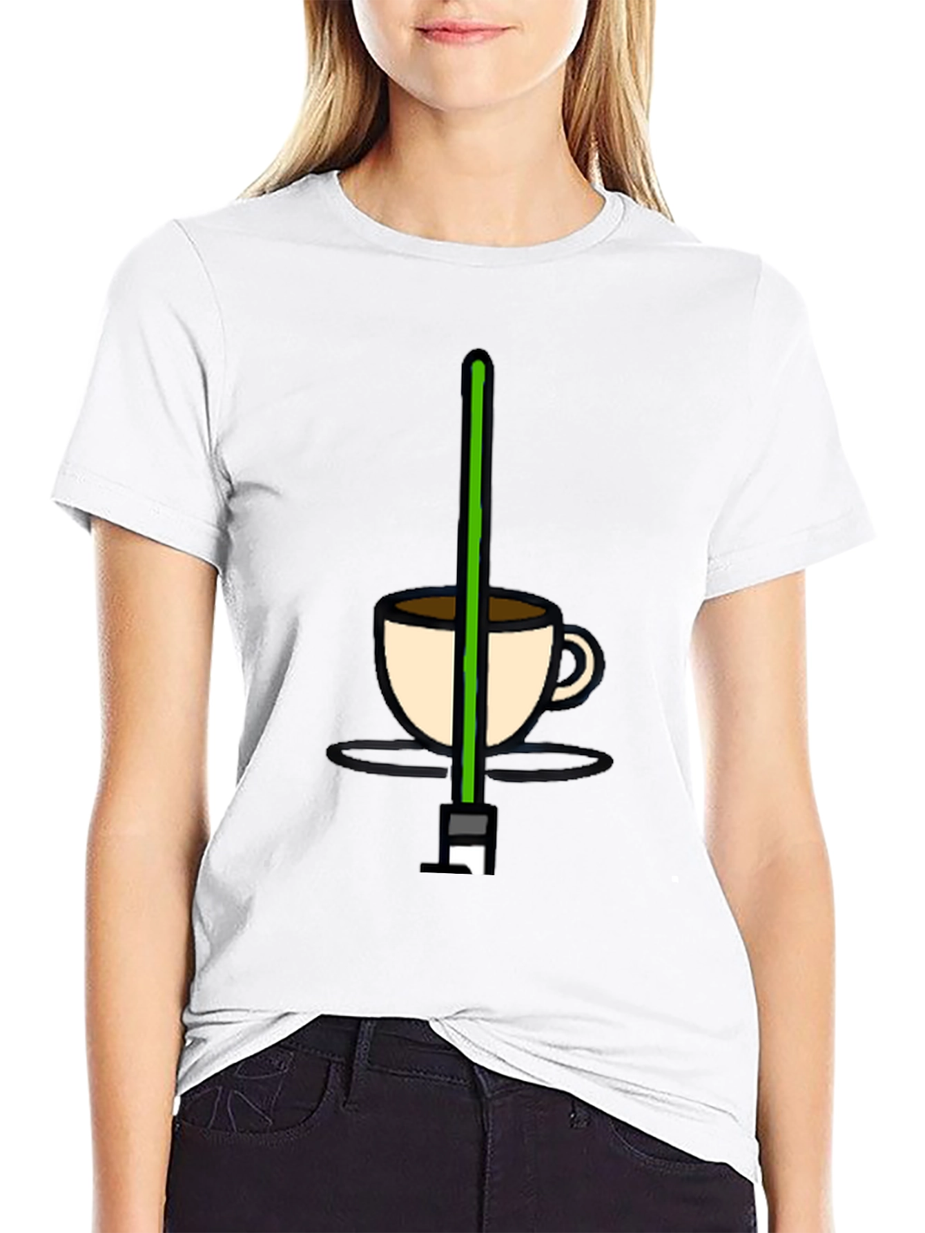 Coffee Saber T-Shirt - Geeky Novelty Tee