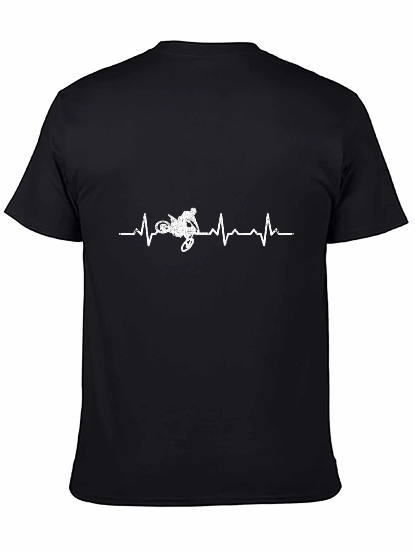 Motorcycle Heartbeat Graphic T-Shirt