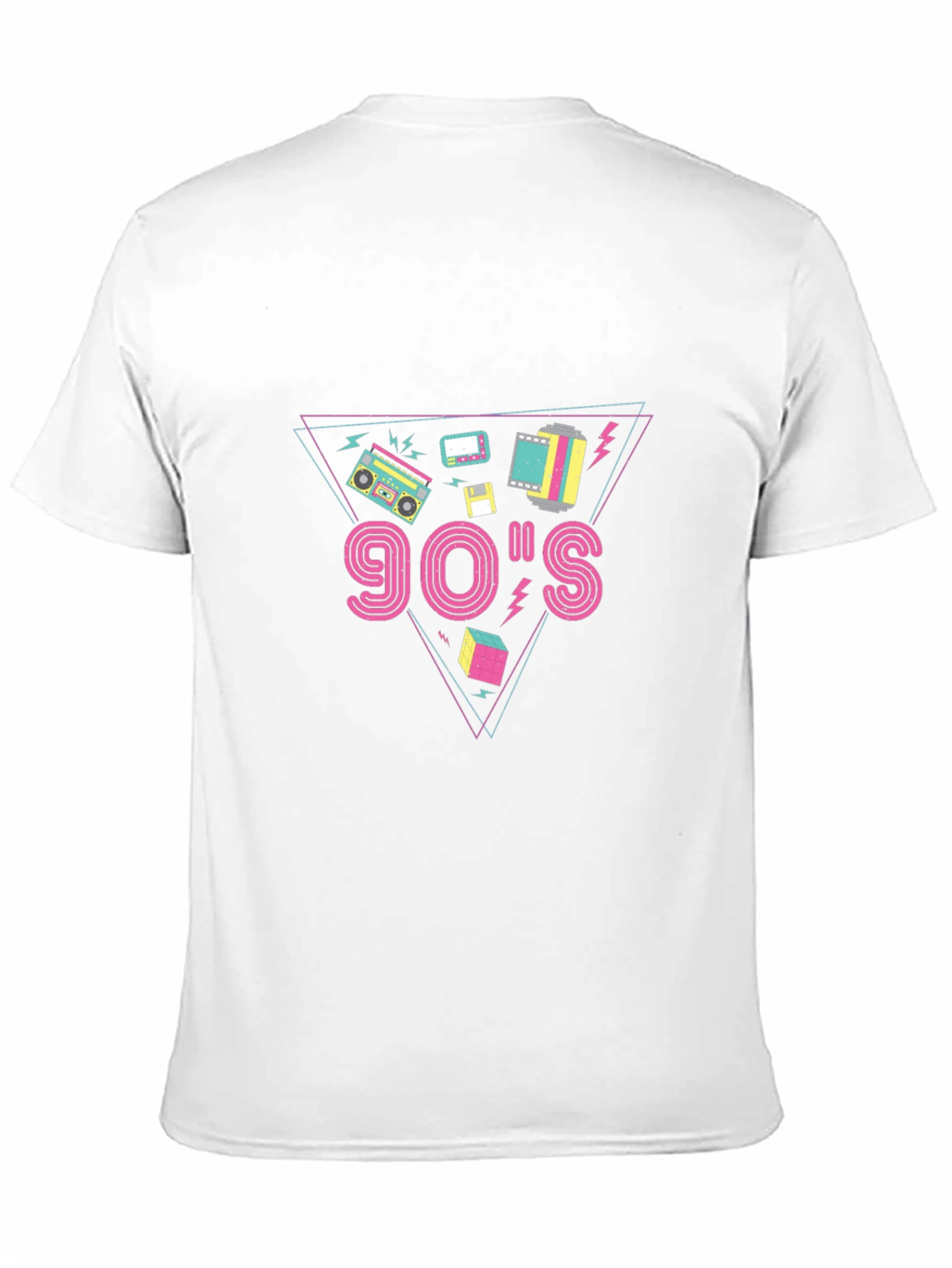 Retro 90s Graphic Tee - Black