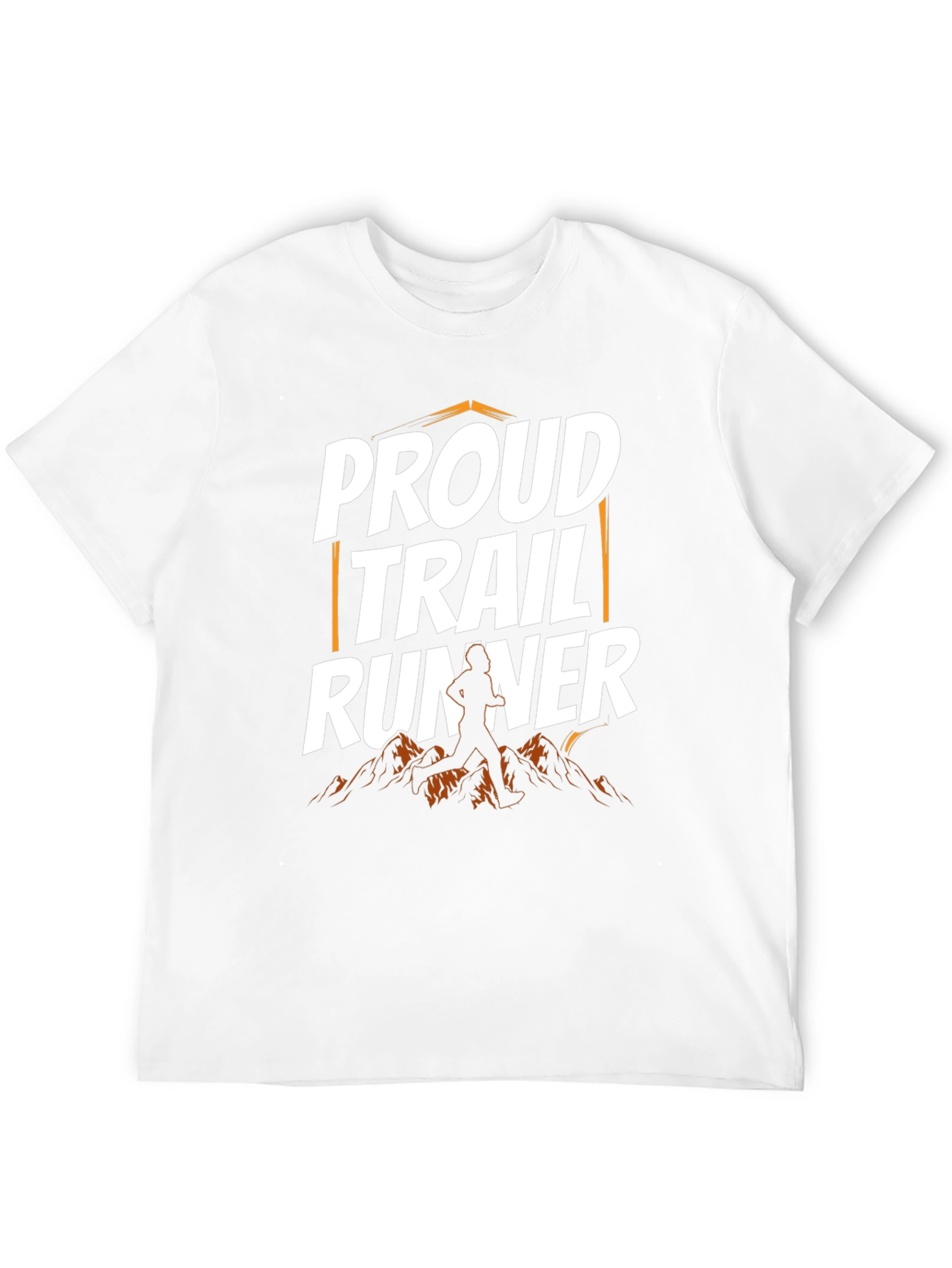 Proud Trail Runner Graphic T-Shirt - Mountain Design