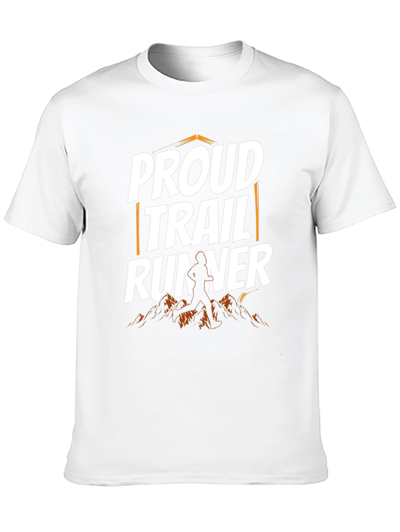 Proud Trail Runner Graphic T-Shirt - Mountain Design