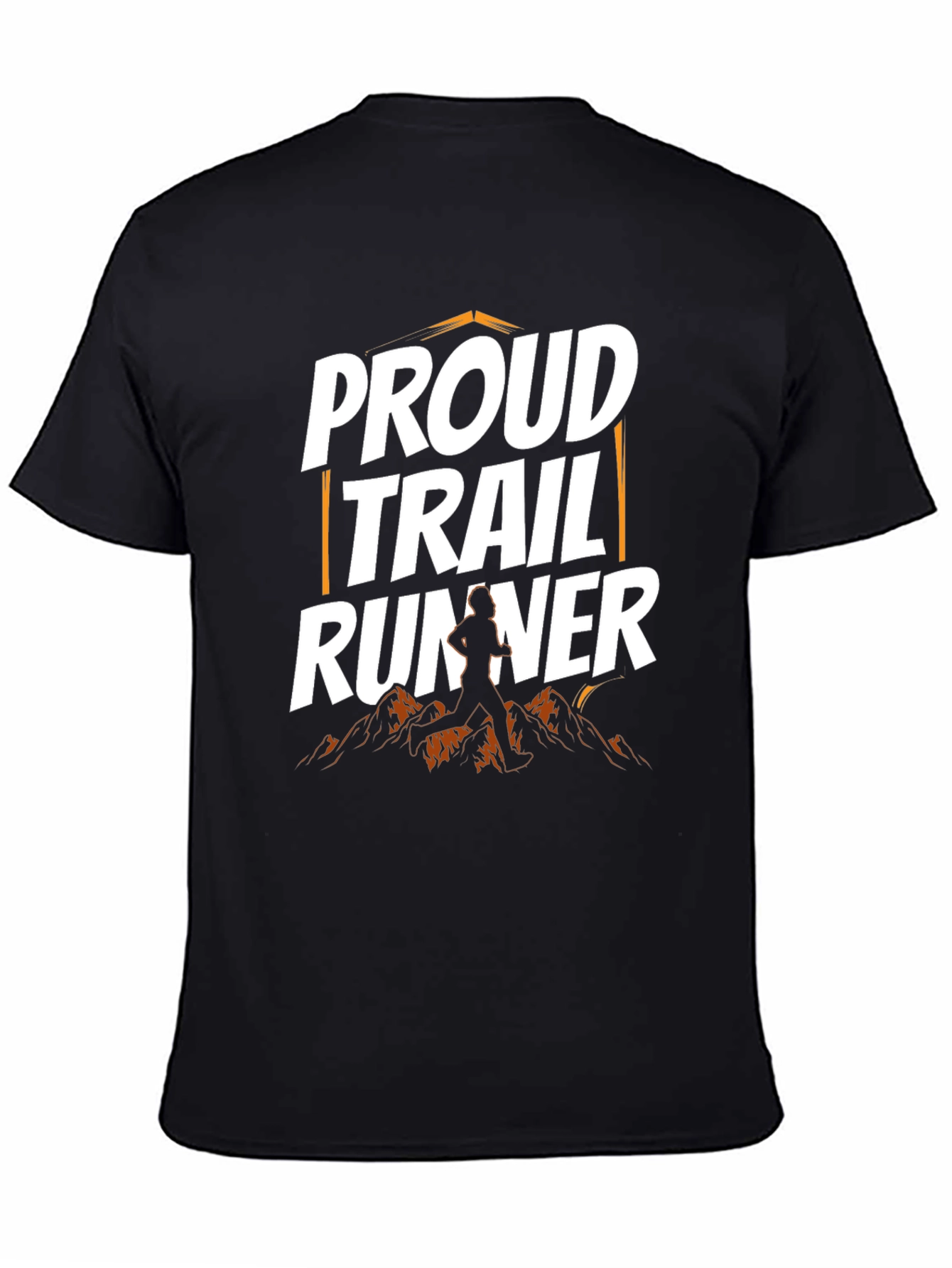 Proud Trail Runner Graphic T-Shirt - Mountain Design