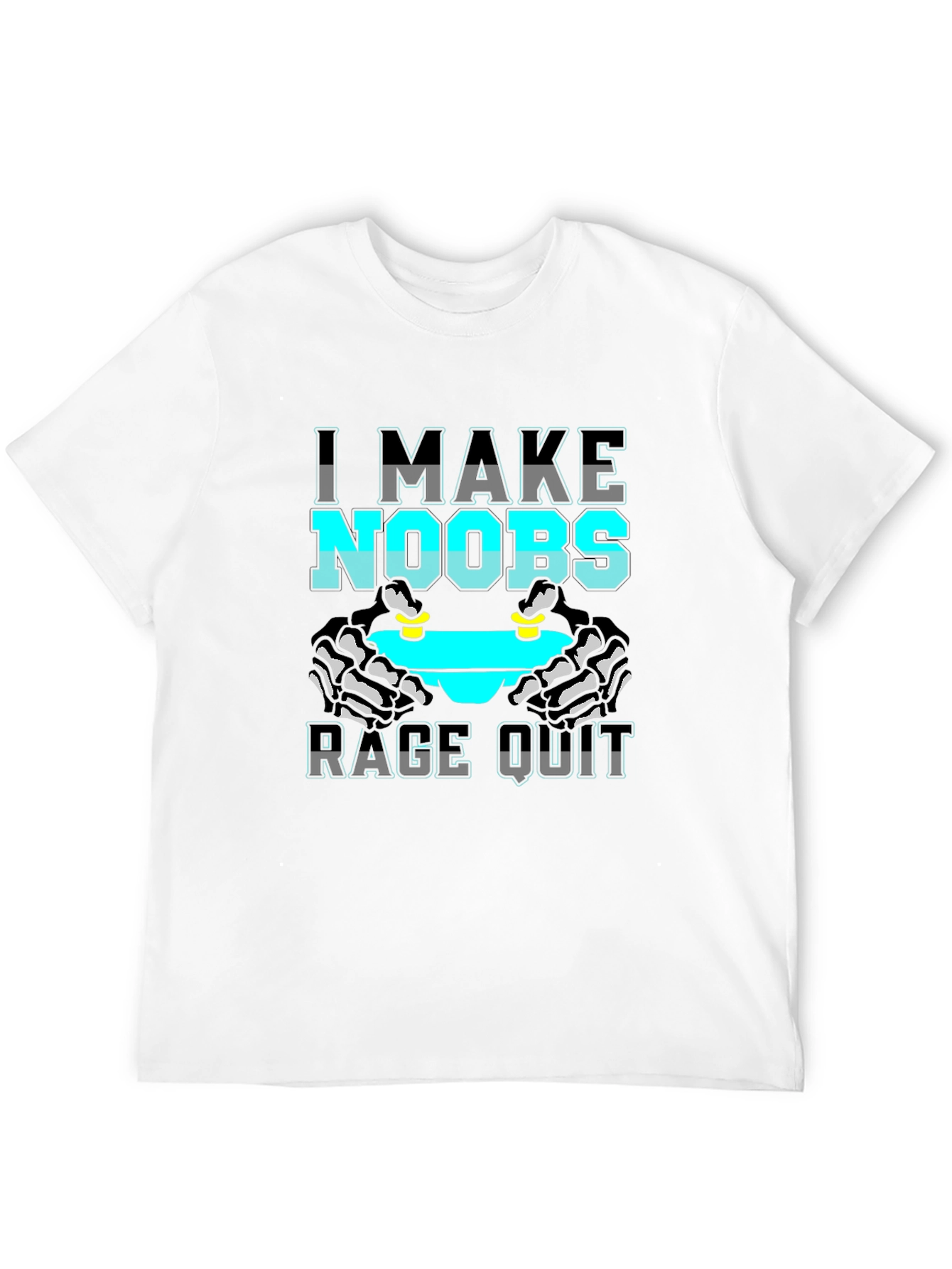 I Make Noobs Rage Quit Black T-Shirt