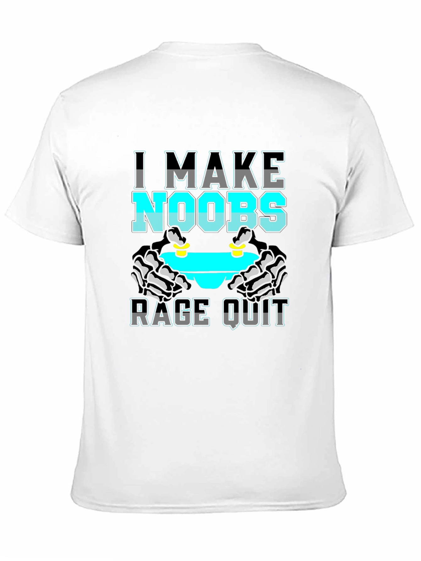 I Make Noobs Rage Quit Black T-Shirt