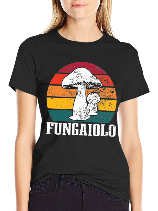 Fungaiolo Retro Mushroom Graphic Tee