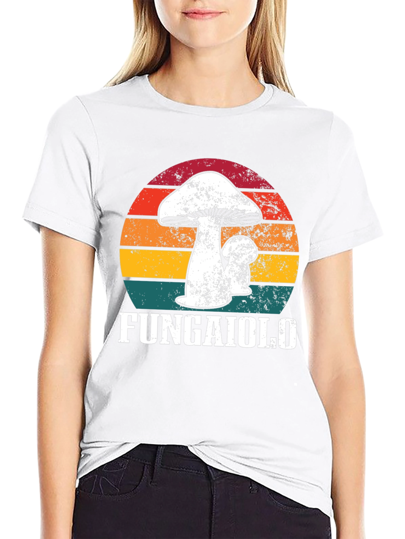 Fungaiolo Retro Mushroom Graphic Tee