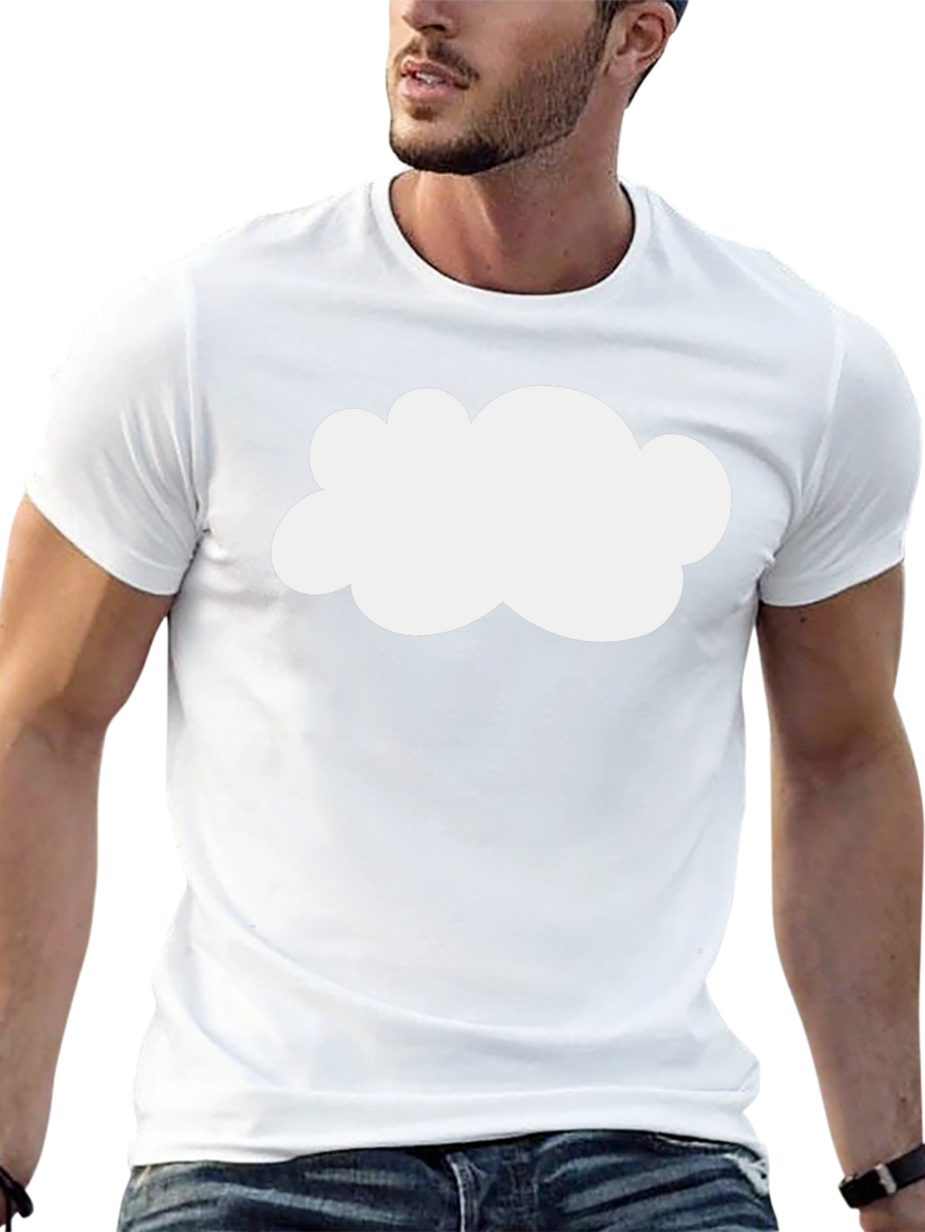 Cloud Graphic Black Tee - Weather Fun!