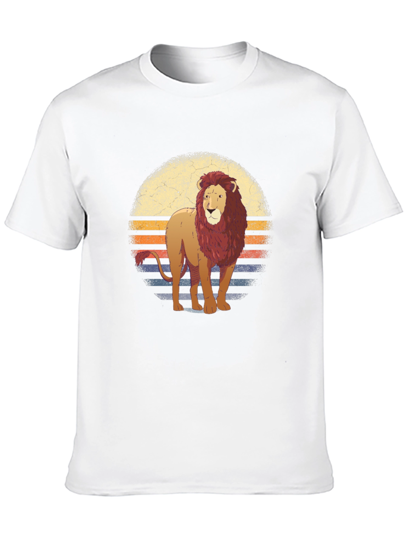 Lion Sunset Graphic T-Shirt