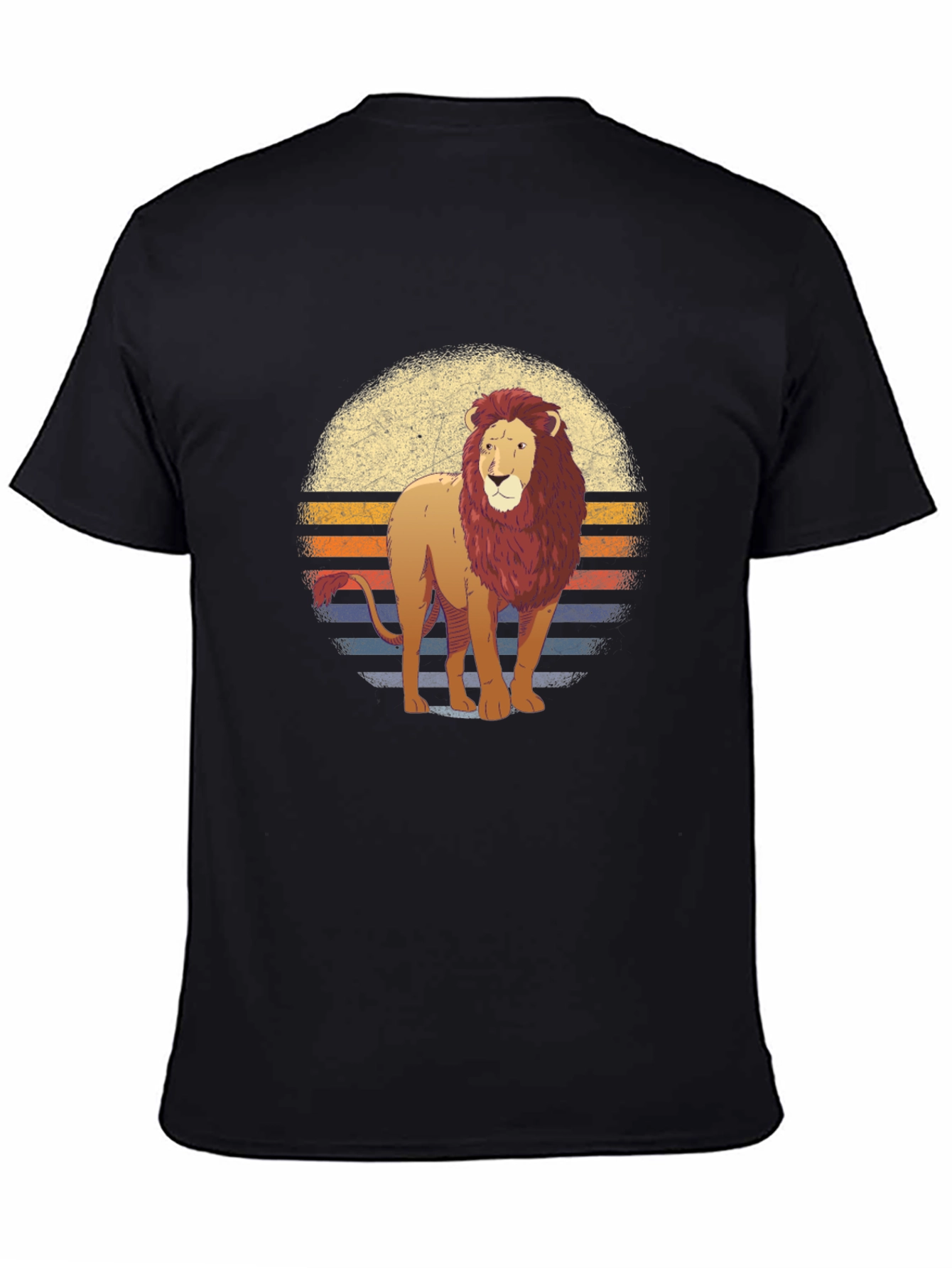 Lion Sunset Graphic T-Shirt