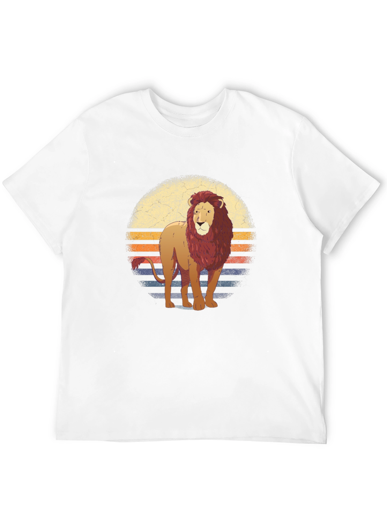 Lion Sunset Graphic T-Shirt
