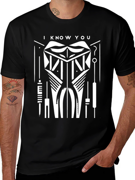 I Know You T-Shirt - Geometric Graphic Tee