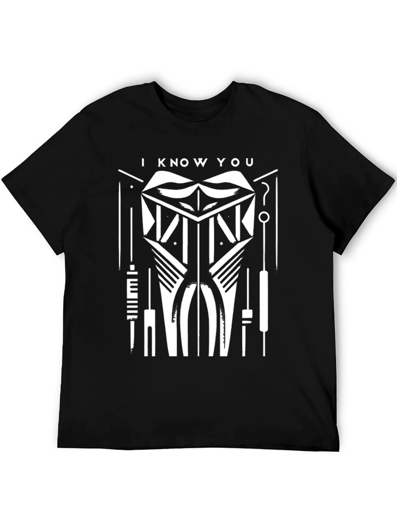 I Know You T-Shirt - Geometric Graphic Tee
