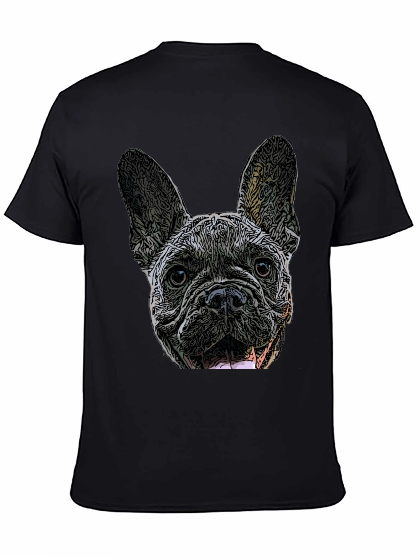 French Bulldog Graphic Black T-Shirt