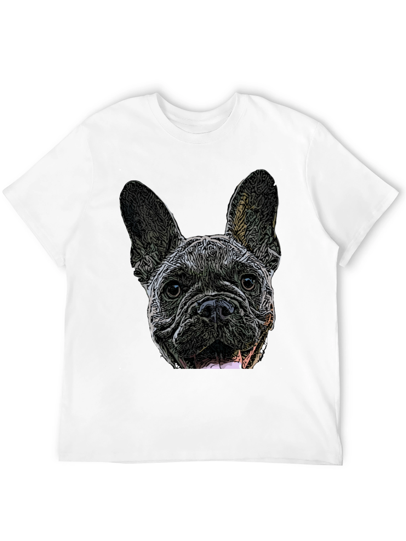 French Bulldog Graphic Black T-Shirt