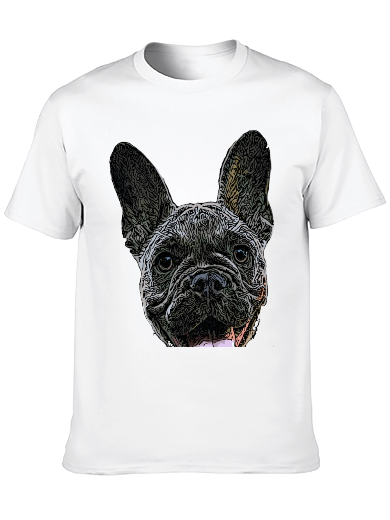 French Bulldog Graphic Black T-Shirt