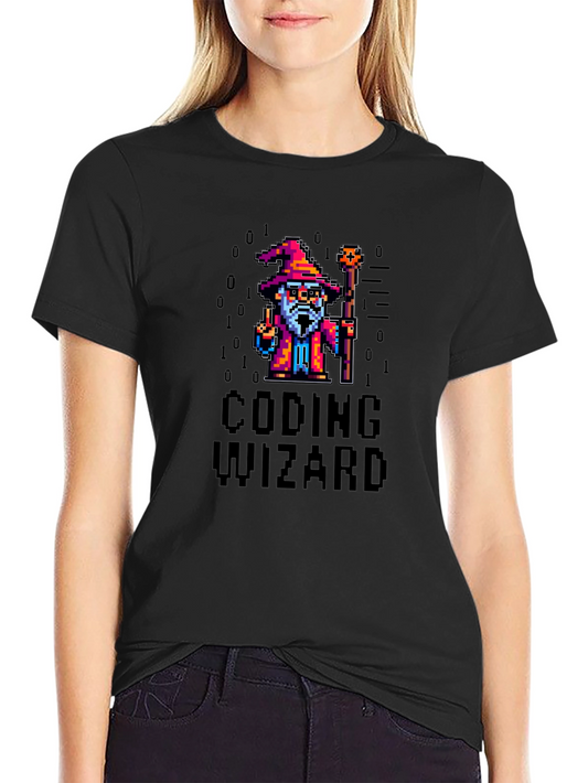 Coding Wizard Pixel Art T-Shirt