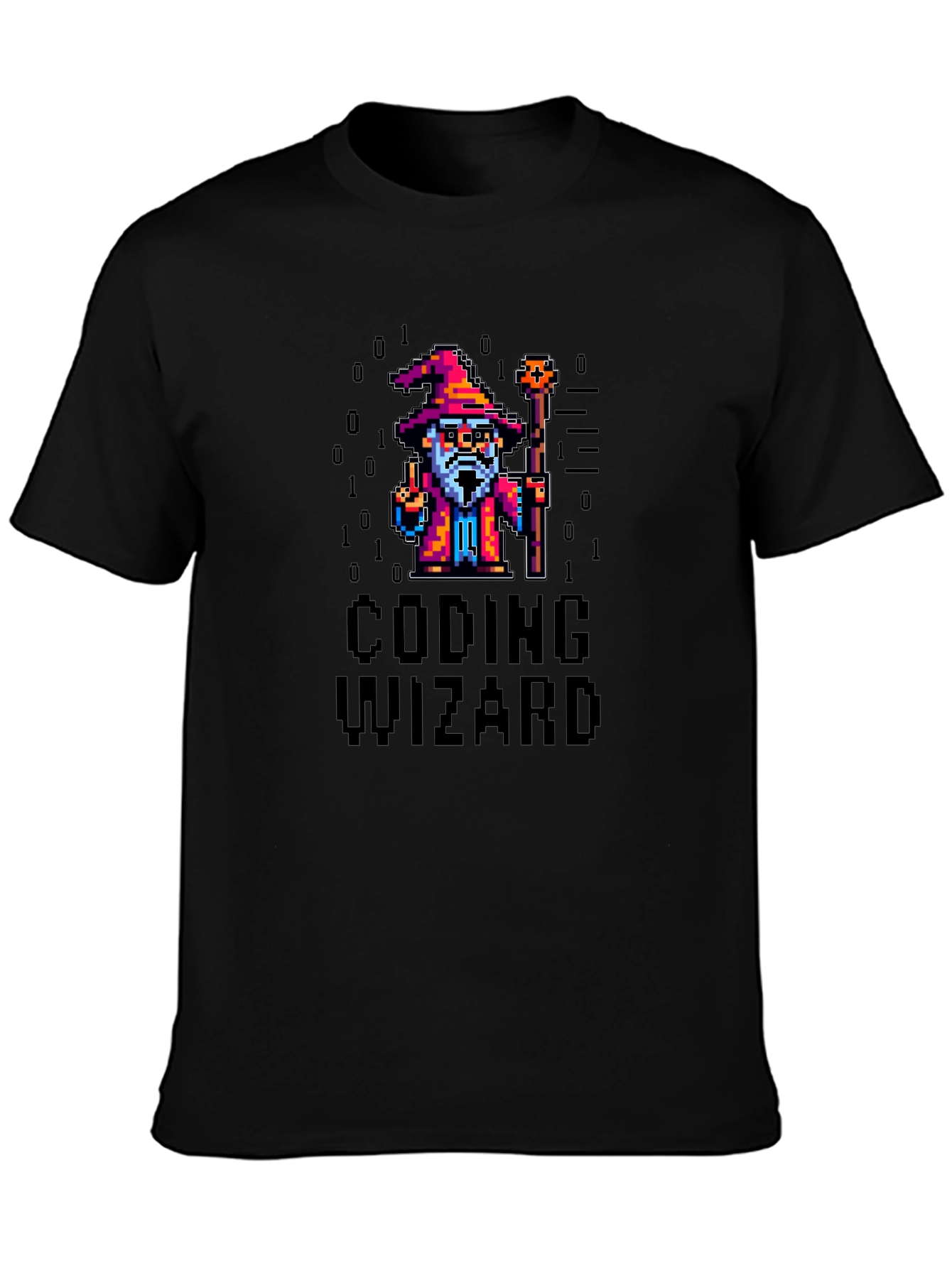 Coding Wizard Pixel Art T-Shirt