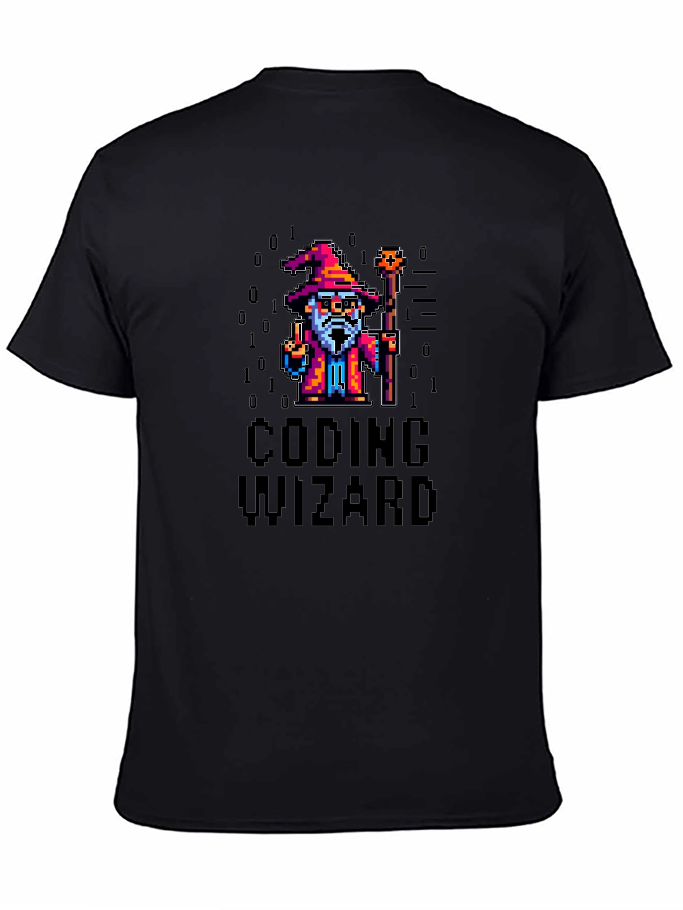 Coding Wizard Pixel Art T-Shirt