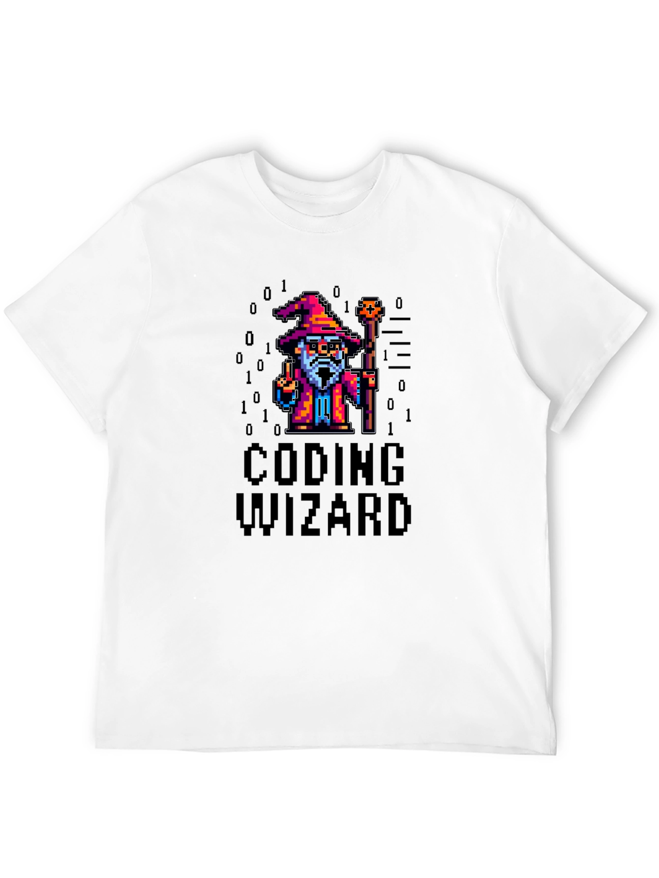 Coding Wizard Pixel Art T-Shirt