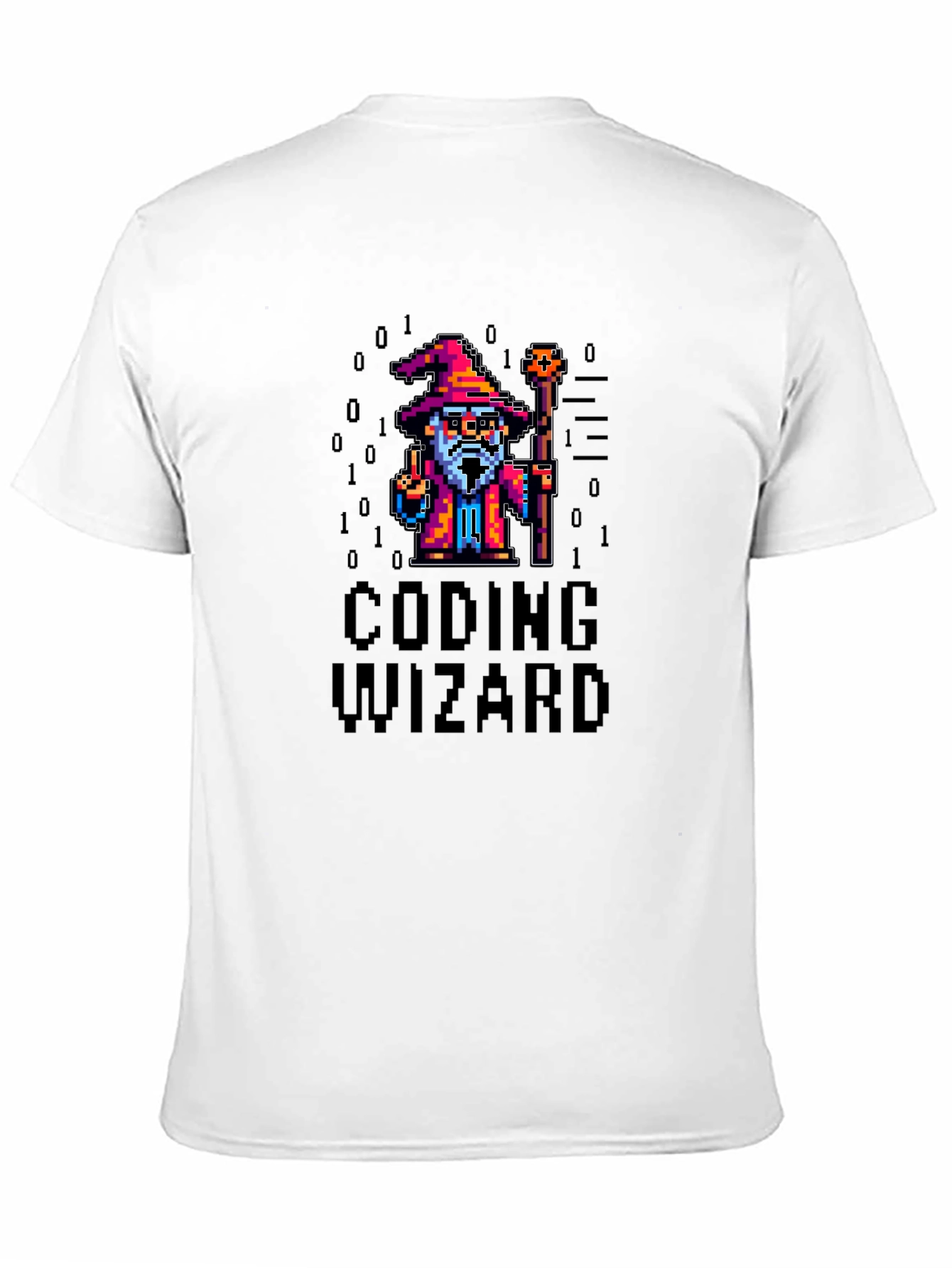 Coding Wizard Pixel Art T-Shirt