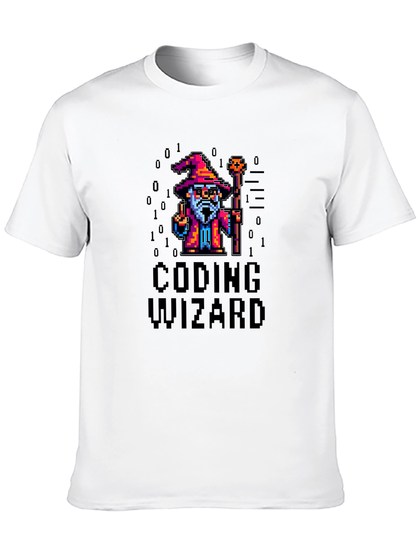 Coding Wizard Pixel Art T-Shirt