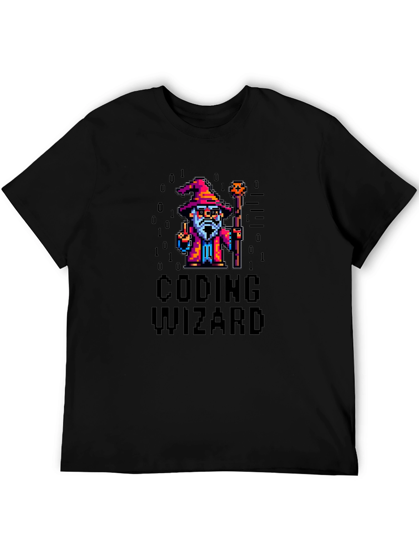 Coding Wizard Pixel Art T-Shirt