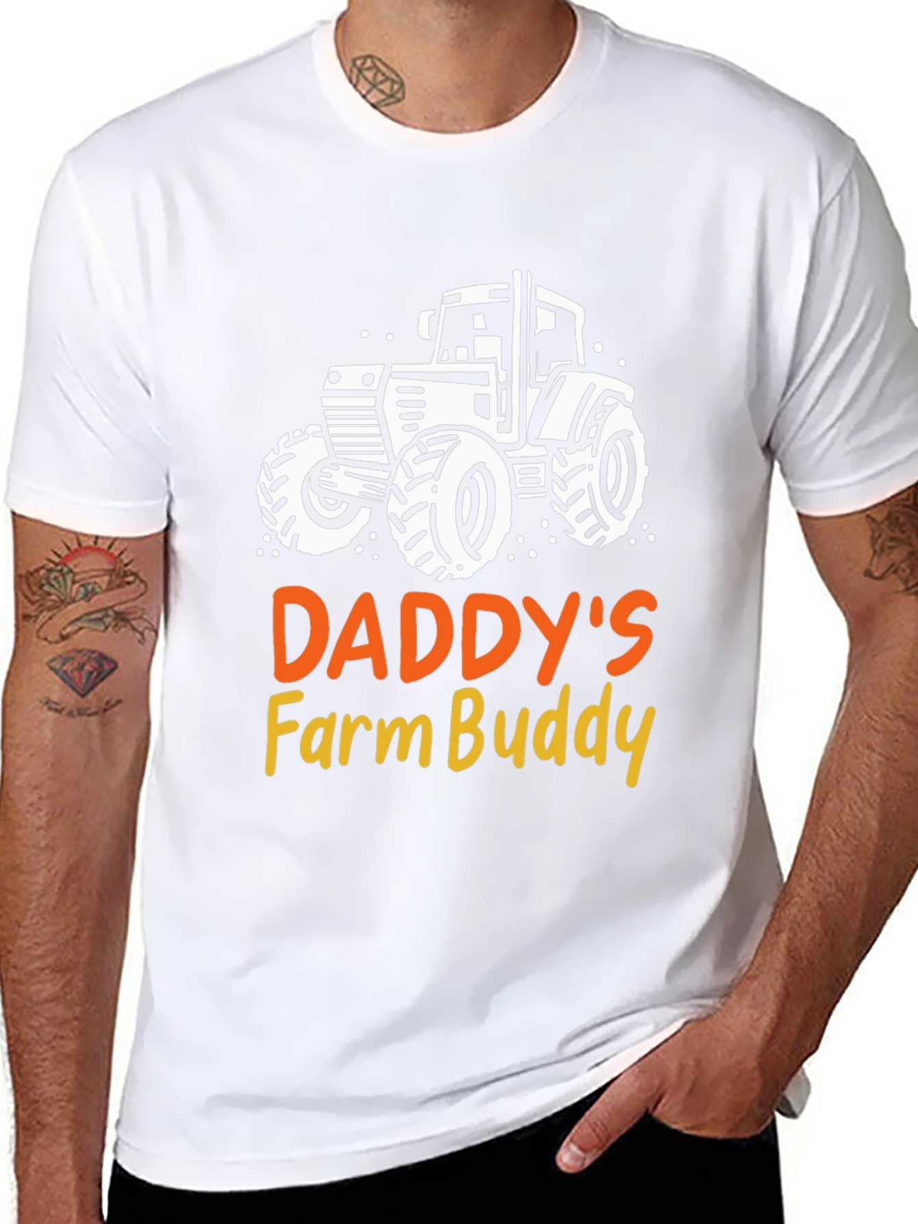 Daddys Farm Buddy Black T-Shirt