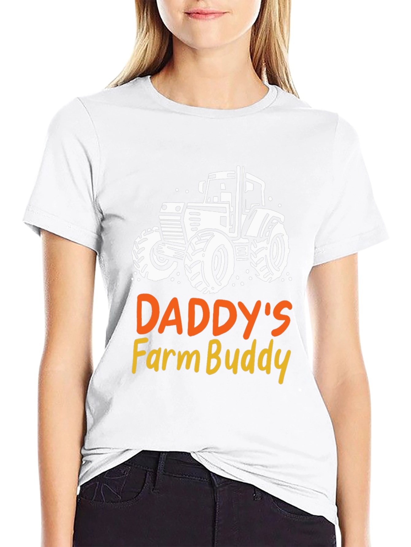 Daddys Farm Buddy Black T-Shirt