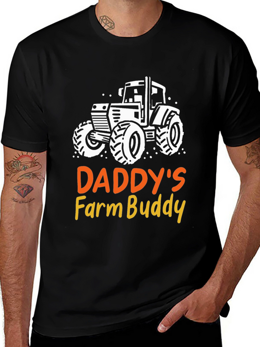 Daddys Farm Buddy Black T-Shirt