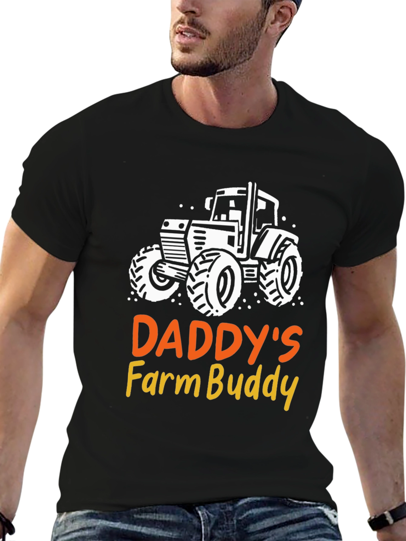 Daddys Farm Buddy Black T-Shirt
