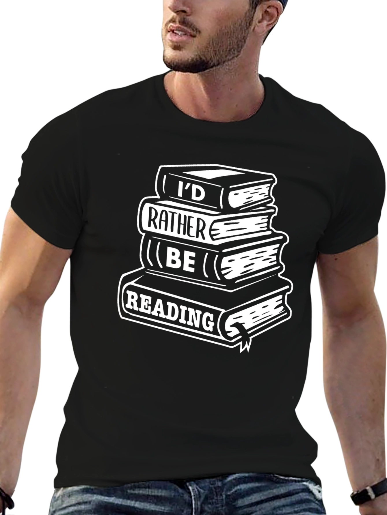 Book Lover T-Shirt - Id Rather Be Reading Tee