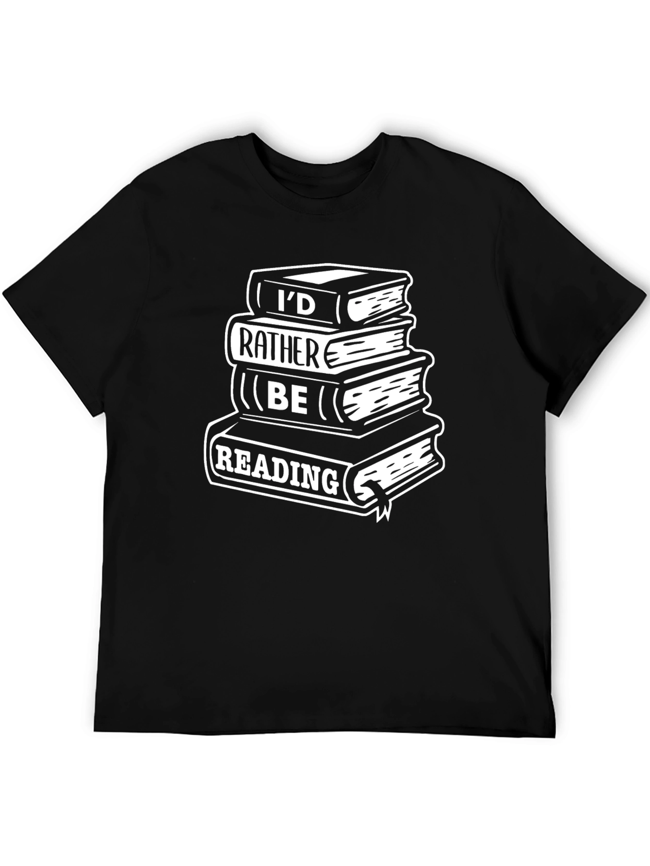 Book Lover T-Shirt - Id Rather Be Reading Tee