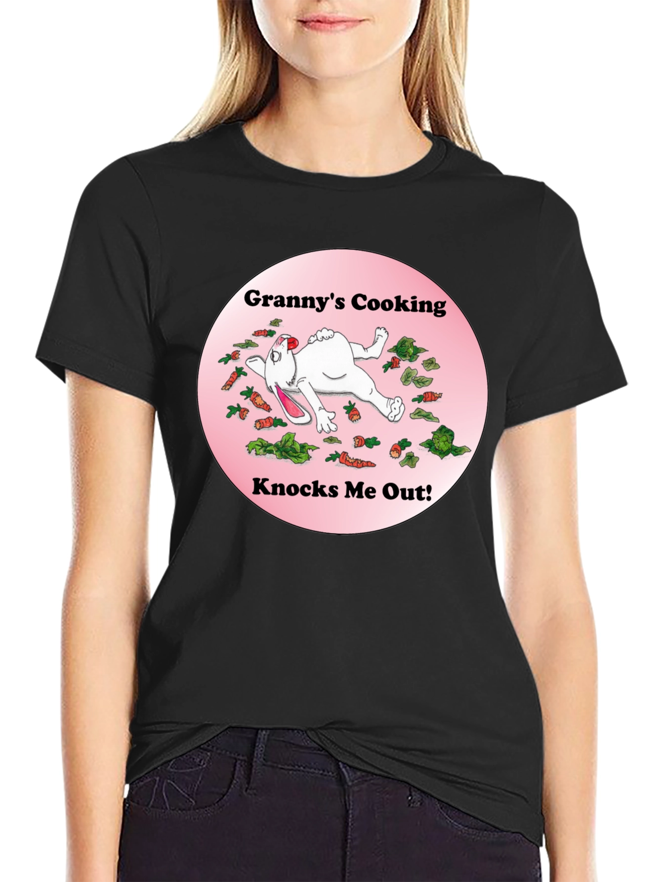 Grannys Cooking T-Shirt Funny Rabbit