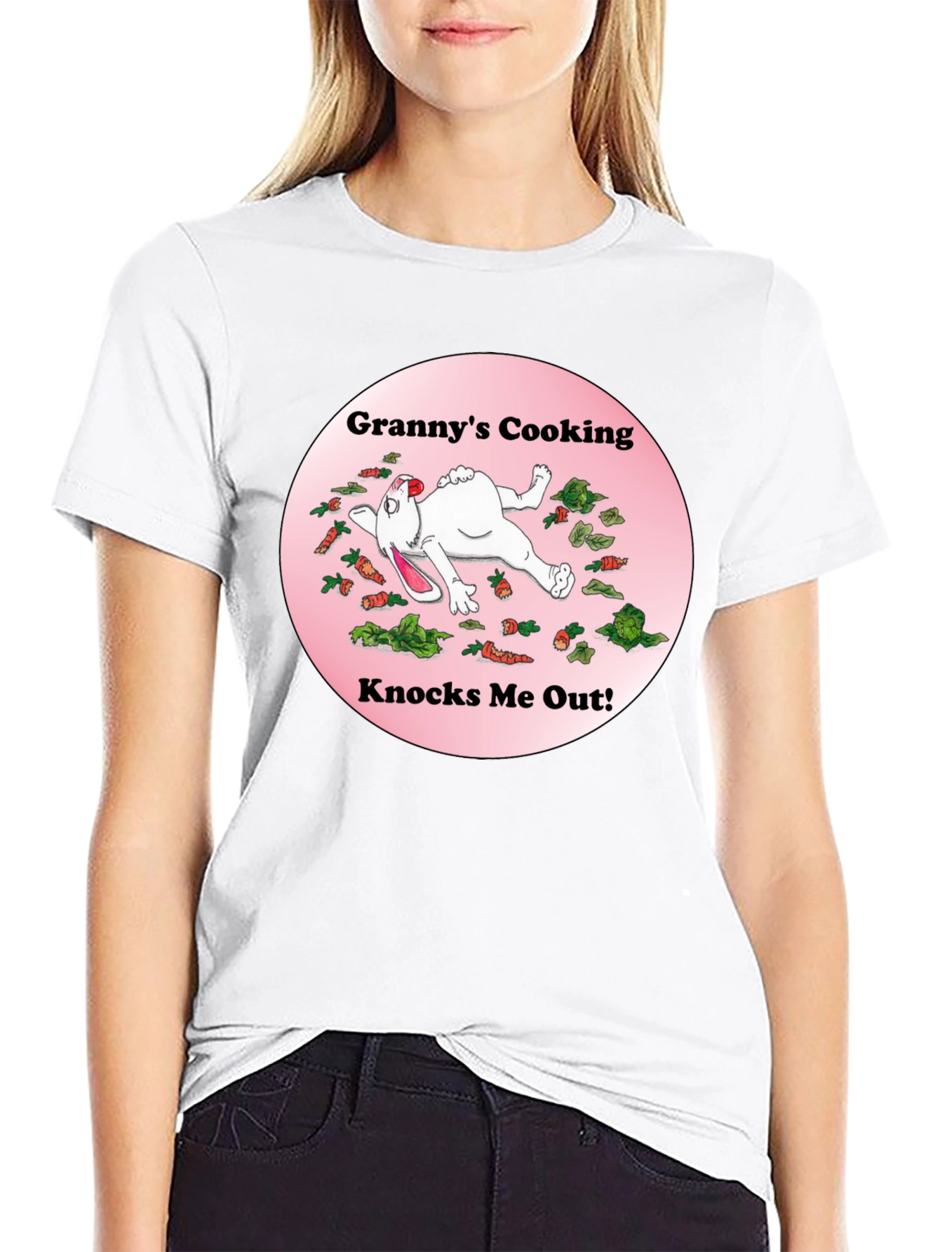 Grannys Cooking T-Shirt Funny Rabbit